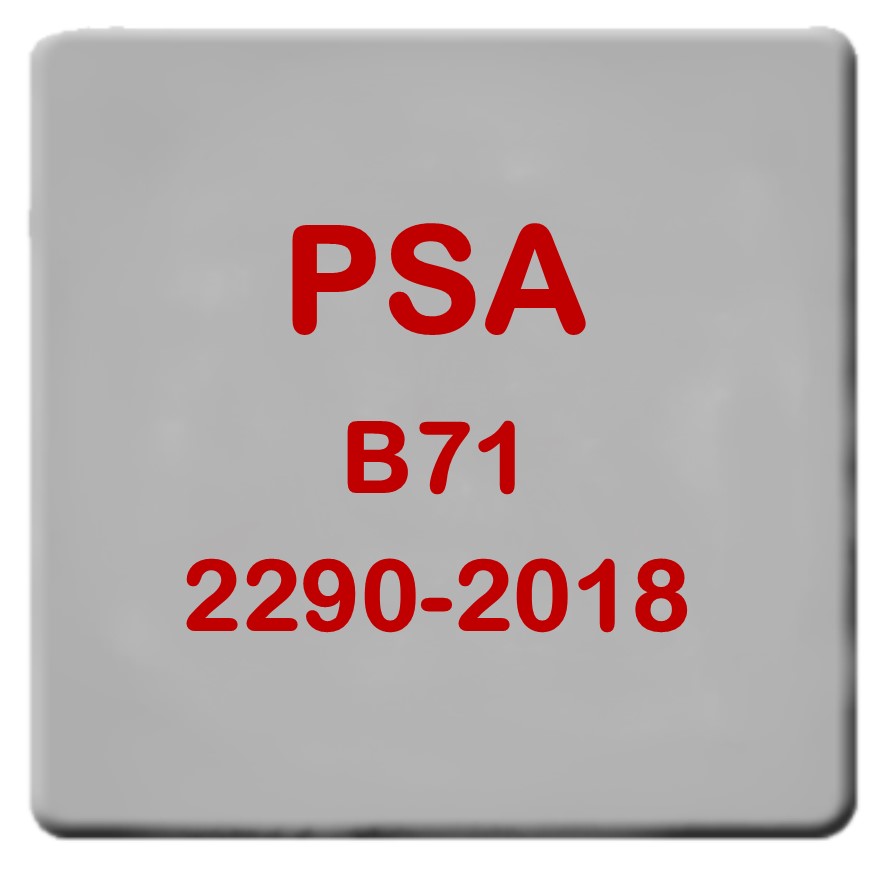 Aprovação PSA B71 2290-2018